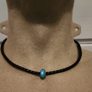 Elegant Black and Blue Necklace